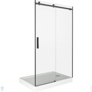 Дверь душевая GOOD DOOR BAS GALAXY WTW-140-C-B (140х195) раздвижная,профиль черный/стекло прозрачное