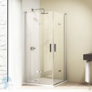 Душевая дверь HUPPE Design elegance 800х2000 левая, хром глянцевый/стекло прозрачное 8E0809.092.321