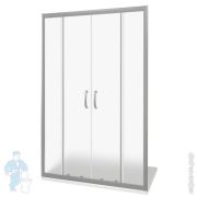 Дверь душевая GOOD DOOR BAS INFINITY WTW-TD-170-G-CH (170х185) 2 раздвижные двери, стекло грейп 6мм