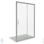 Дверь душевая GOOD DOOR BAS INFINITY WTW-120-C-CH (120х185) двери раздвижные, стекло прозрачное 6мм