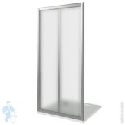 Дверь душевая GOOD DOOR BAS INFINITY SD-100-G-CH (100х185) складная дверь, стекло грейп 4мм