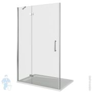 Дверь душевая GOOD DOOR BAS SATURN WTW-140-C-CH-L левое (140х185) распаш. дверь, стекло прозрачное