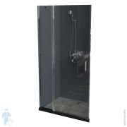 Дверь в нишу BelBagno Uno (1200x1900) UNO-B-12-50+70-C-Cr распашная, стекло прозрачное/профиль хром