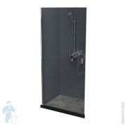 Дверь в нишу BelBagno Uno (850x1900) UNO-B-1-85-C-Cr 1 распашная створка, стекло прозр./профиль хром