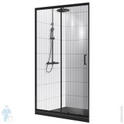 Дверь в нишу BelBagno Uno (1200x1950) UNO-195-BF-1-120-C-NERO раздвижная,стекло прозр/профиль черный