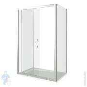 Стенка душевая GOOD DOOR BAS LATTE SP-80-C-WE (80х185) стекло прозрачное
