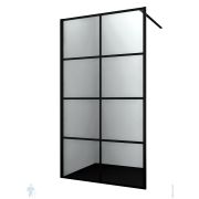 Душевая перегородка WasserKRAFT Glan (1000х2000) прозрачное стекло WasserSchutz/профиль черный 66W44