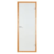 Двери стеклянные HARVIA для сауны (890х2090) 9/21 коробка ольха, прозрачная D92104L