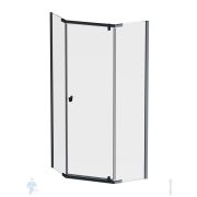 Душевое ограждение AM.PM Sunny (880х1950) W87G-405-9090-BT пятиугольн.,без поддона,черный матовый