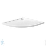 Поддон из искусственного мрамора BELBAGNO TRAY-MR-UNO-R-90-550-35-W-CR с сифоном, белый