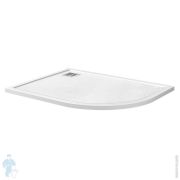 Поддон из искусственного мрамора BELBAGNO TRAY-MR-UNO-RH-120/80-550-35-W-L-CR левосторонний,белый