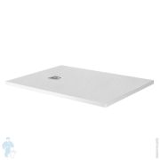 Поддон из искусственного мрамора BELBAGNO TRAY-MR-UNO-AH-140/90-35-W-CR с сифоном, белый