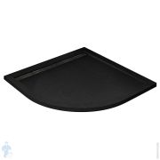 Душевой поддон CEZARES (900х900х30) искусственный мрамор, радиусный, черный TRAY-AS-R-90-30-NERO