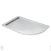 Душевой поддон CEZARES 1200х800х30 иск.мрамор, радиусный, левый, белый TRAY-AS-RH-120/80-30-W-L