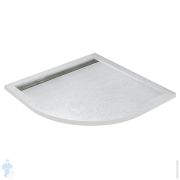 Душевой поддон CEZARES (1000х1000х30) искусственный мрамор, радиусный, белый TRAY-AS-R-100-30-W