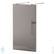 Душевой лоток BERGES C1 Norma 800, черный матовый, боковой выпуск S-сифон D50 H60, 095139
