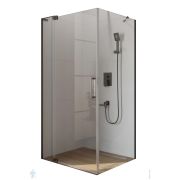 Душевой уголок CEZARES SLIDER (900х900-1000х1950) стекло прозрачное/профиль оружейная сталь SLIDER-AH-1-90-90/100-C-GM