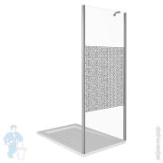 Стенка душевая GOOD DOOR BAS FANTASY SP-90-F-CH (90х185) зеркальный рисунок