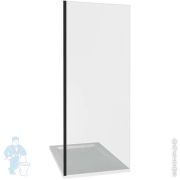 Стенка душевая GOOD DOOR BAS GALAXY SP-100-C-B (100х195) стекло прозрачное, профиль черный