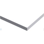 Экран GOOD DOOR BAS ABS Essentia 1000х1000 Soft-touch, цвет: графит (квадратный)