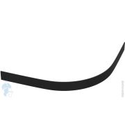 Экран GOOD DOOR BAS ABS Essentia R 1000х1000 Soft-touch, цвет: черный (радиусный)