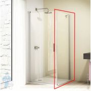 Душевая стенка HUPPE Design elegance 800х2000 профиль хром глянцевый/стекло прозрачное 8E1012.092.32
