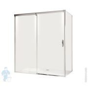 Душевая стенка HUPPE Aura 900х2000 для раздвижной двери, глянц.хром/стекло прозрачное 401607.092.321