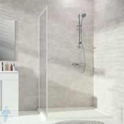 Боковая стенка HUPPE Alpha2 700х1900 профиль белый/стекло прозрачное A22401.055.321
