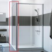 Боковая стенка HUPPE Classics2 EasyEntry 700х2000 стекло прозрачное/хром глянцевый C25401.069.321