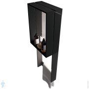 Полка для душевого ограждения Novellini Frame 350х900х170 с п/держателем, черная R90AKFPSPO3590-H