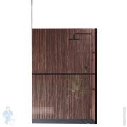 Рама Novellini Kuadra H 1600х3000 для душ.ограждения, правая, с полкой, черная R80KUFRISOFD-H160/300
