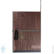 Рама Novellini Kuadra H 1600х3000 для душ. огражд., левая, п/держ., серебро R80KUFRESOFS-B160/300