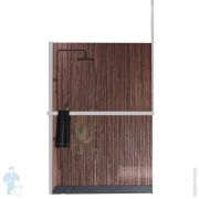 Рама Novellini Kuadra H 1600х3000 для душ. огражд., левая, п/держ., белая R80KUFRESOFS-U160/300