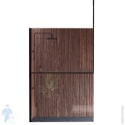 Рама Novellini Kuadra H 1600х3000 для душ. огражд., левая, с полкой, черная R80KUFRISOFS-H160/300