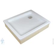 Душевой акриловый поддон RAVAK Kaskada Aneta 75x90 EX (755x905x185) для облицовки кафелем, белый