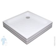 Душевой акриловый поддон RAVAK Kaskada Angela 80 PU (800x800x185) с панелью, белый