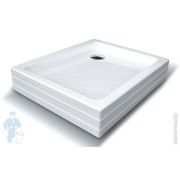 Душевой акриловый поддон RAVAK Kaskada Aneta 75x90 PU (755x905x185) с панелью, белый