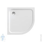 Душевой мраморный поддон RAVAK Galaxy Elipso Pro Chrome 90 (900х900х30) белый