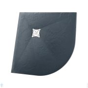Душевой поддон RGW ST/R-0099G (900х900х25) полукруглый, иск. камень, графит 16153099-02