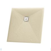Душевой поддон RGW ST-0099Be (900х900х25) квадратный, иск. камень, бежевый 16152099-03