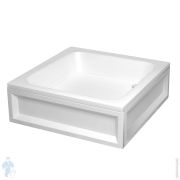 Душевой поддон RGW B/CL-S (800х800х270) квадратный, акрил, с ножками, белый 16180188-51