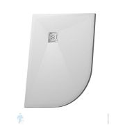 Душевой поддон RGW ST/AR-0128W (800х1200х25) асимметричный, иск. камень, белый 16154128-01R