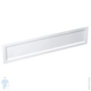Дизайновая решётка Alcaplast GLASS GL1200-550 стекло белое