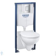 Grohe Solido 5 в 1 Инсталляция с безободковым унитазом+сидение+панель Skate Cosmopolitan 39586000