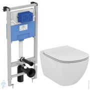 Инсталляция Ideal Standard ProSys + Унитаз TESI AquaBlade + тонкое сиденье микролифт T386801 (T007901+T352701+R020467)