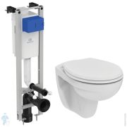 Инсталляция Ideal Standard ProSys ECO FRAME M + Унитаз EUROVIT Rimless + сиденье W660101 (E233267+K881201)