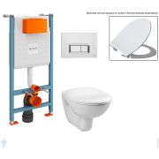 %$ Комплект: Инсталляция Vitra + Унитаз Normus + сиденье с микролифтом + клавиша смыва 9773B003-7206