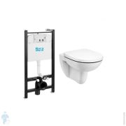 Комплект Инсталляция ROCA+унитаз ROCA Debba Round Rimless+Сиденье supralit микролифт 893104980