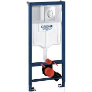 Grohe Rapid SL Инсталляция для подвесного унитаза 3 в 1, с накладной панелью Skate Air 38721001