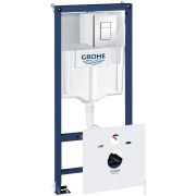 Grohe Rapid SL Инсталляция для подвесного унитаза 3882700 5 в 1, с Grohe Fresh (клавиша Skate Cosmo)